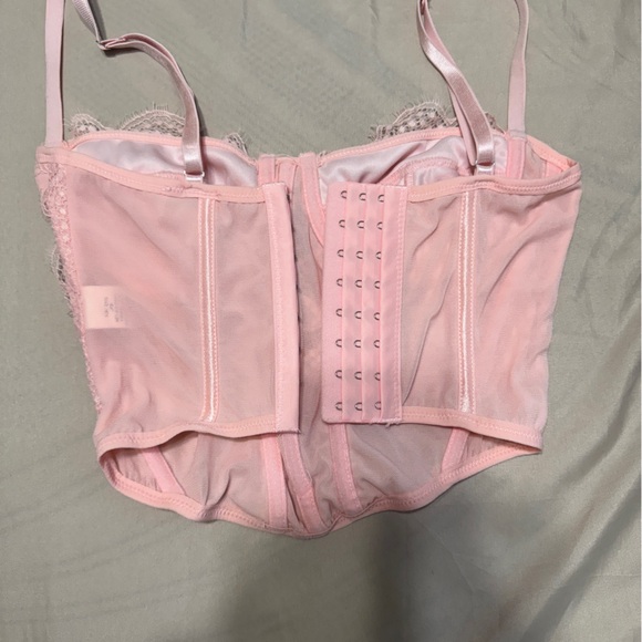 Pacsun pink lace corset top - Picture 3 of 3